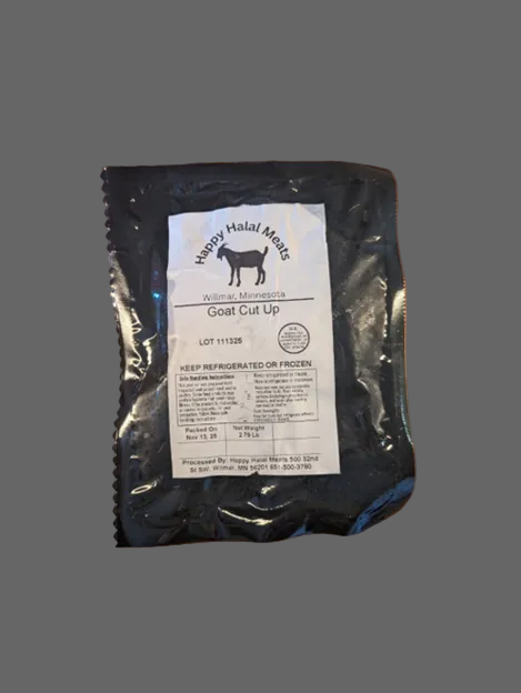 Cubed Bone-in Goat Meat-3 lb. Family Pack