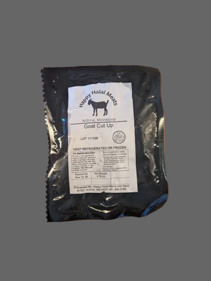 Cubed Bone-in Goat Meat-3 lb. Family Pack