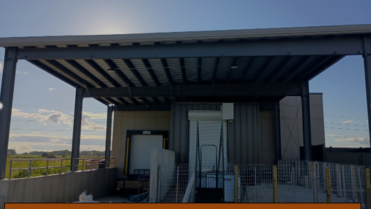 Loading area for the new Happy Halal Meats state of the art facility in the Willmar Industrial Park- across from FedEx.